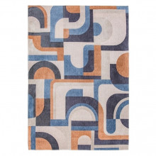 Ковер "Модули - Верблюжий синий / Module - Camel blue" 1700x2400
