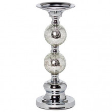 Подсвечник металлический "Мирер бол/Mirror ball" h260