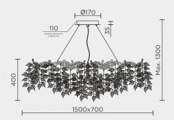 Люстра "MS.2109.1500" GD