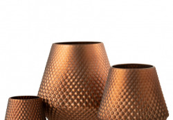 Ваза-подсвечник "Паттерн коричневый Матовый/Pattern brown Mate" h230