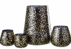 Ваза-подсвечник "Мозаика/Mosaic" black h230