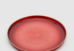Блюдо "Византия красное золото/Bisanzio red gold V" d320